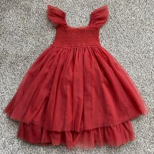 Indie Blue Juliet Tulle dress in deep red